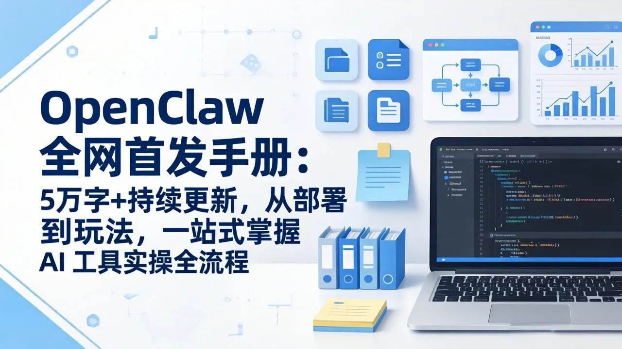 OpenClaw 全网首发手册：5万字+持续更新，从部署到玩法，一站式掌握 AI 工具实操全流程-33资源网