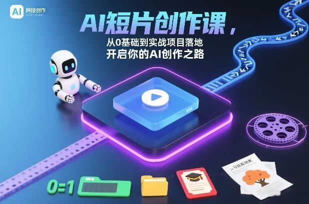 AI短片创作课，从0基础到实战项目落地，开启你的AI创作之路(更新0411)-33资源网