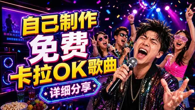 免费卡拉OK歌曲制作全攻略：音轨分离字幕制作，零基础快速做出专业K歌视频-33资源网
