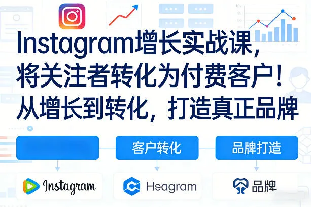 Instagram增长实战课，将关注者转化为付费客户！从增长到转化，打造真正品牌（双语字幕）-33资源网