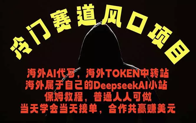冷门赛道风口项目 海外AI代写！0成本运作完全免费！当天注册当天接单，接单接到手抽筋，无脑…-33资源网