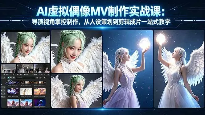 （17962期）AI虚拟偶像MV制作实战教学：导演视角掌控制作，从人设策划到剪辑成片一站式教学-33资源网