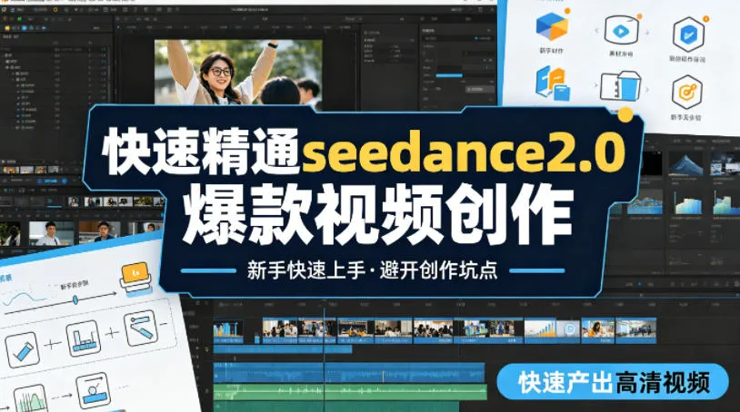 快速精通seedance2.0爆款视频创作，快速产出高清视频，避开大量创作坑点，新手也能快速上手-33资源网