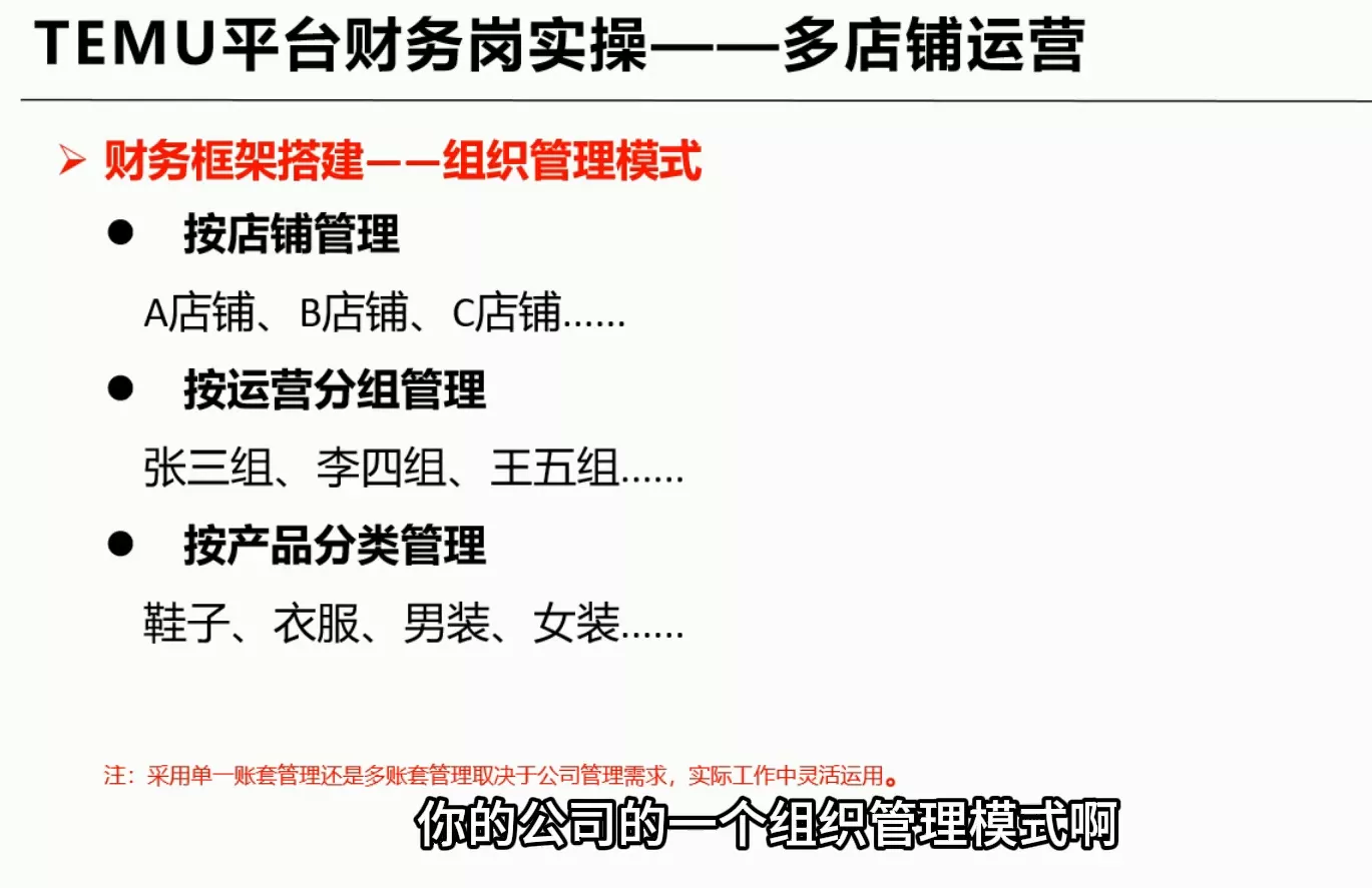 TEMU全盘账务实操课:账单导出、科目设置、利润核算-33资源网