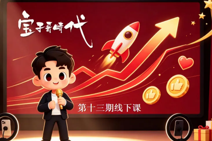 宝子哥抖音直播第13期VIP线下课9月5-6日,26年最值得看的直播课程,快速突破直播间流量瓶颈,打造高效起号闭环 宝子哥抖音直播第13期VIP线下课9月5-6日,26年最值得看的直播课程,快速突破直播间流量瓶颈,打造高效起号闭环
