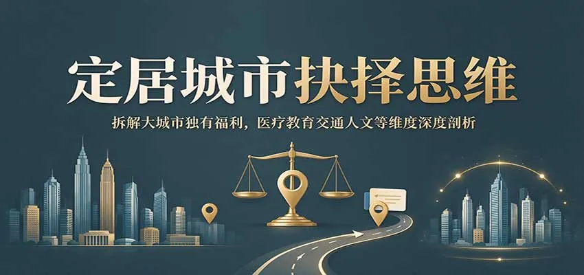 定居城市抉择思维:拆解大城市独有福利,医疗教育交通人文等维度深度剖析-33资源网