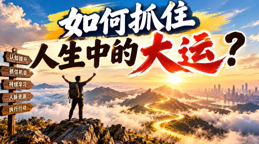 某公众号付费文章：如何抓住人生中的大运？-33资源网