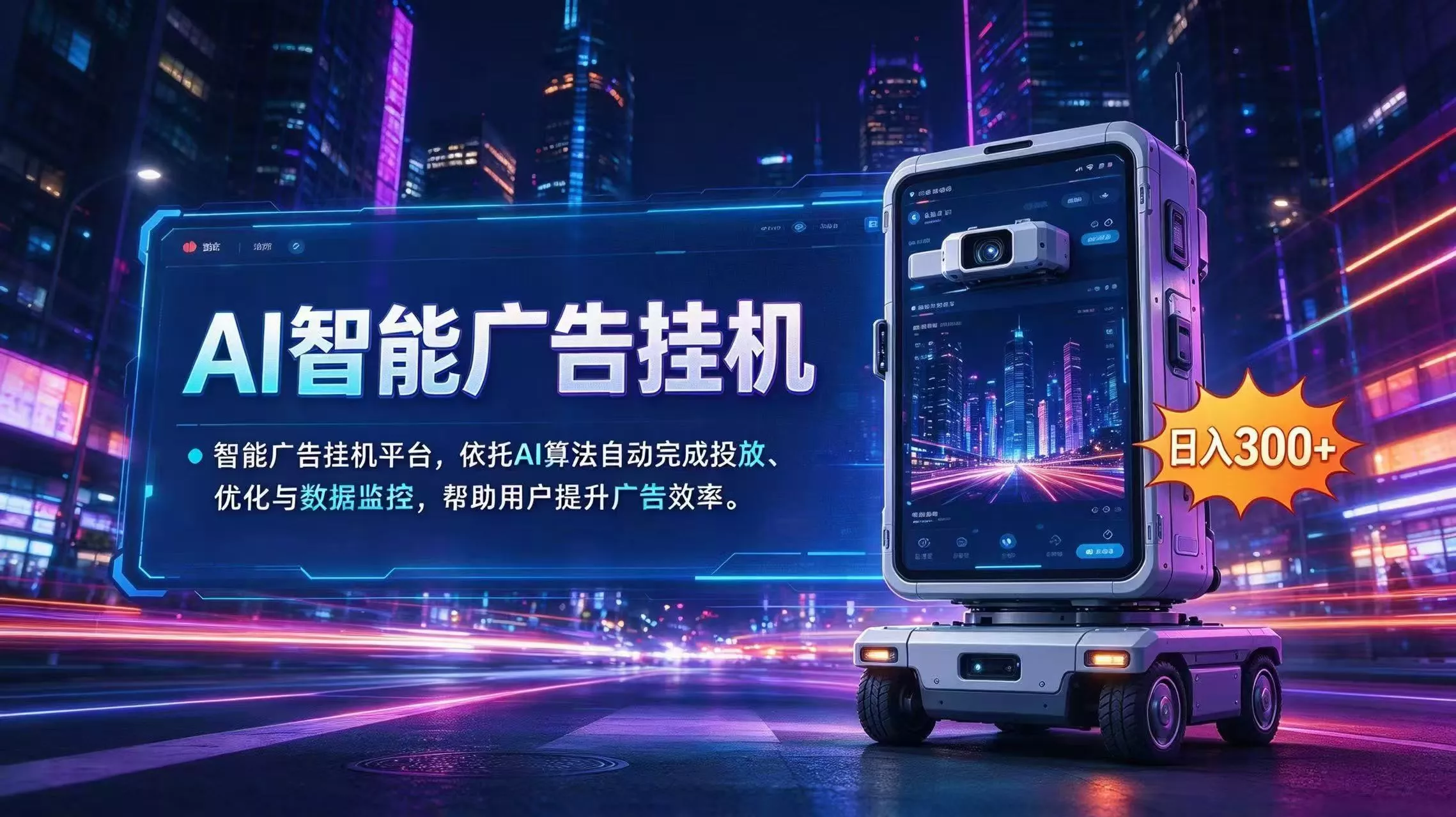 AI 智能广告挂机|AI 自动运行,轻松托管广告任务-33资源网