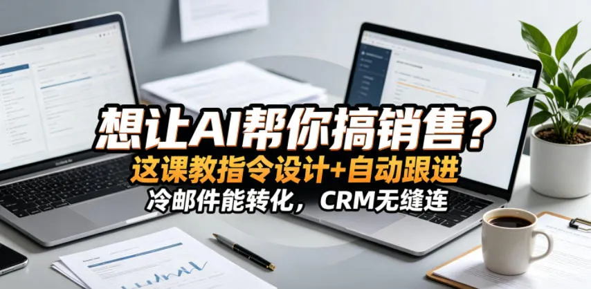 想让AI帮你搞销售？这课教指令设计+自动跟进，冷邮件能转化，CRM无缝连！【原创双语字幕】-33资源网