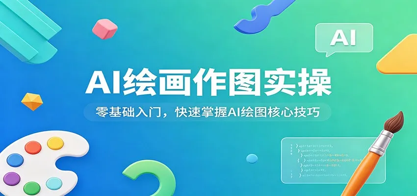 AI绘画作图实操：零基础入门，快速掌握AI绘图核心技巧-33资源网