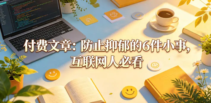 付费文章：防止抑郁的6件小事，互联网人必看！-33资源网