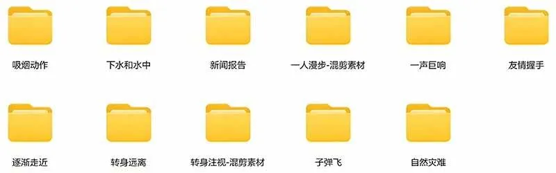 （21008期）【影视剪辑素材合集】15800+高清混剪卡点｜热门影视精彩片段｜人物/城市/场景全覆盖，中文分类清晰-33资源网