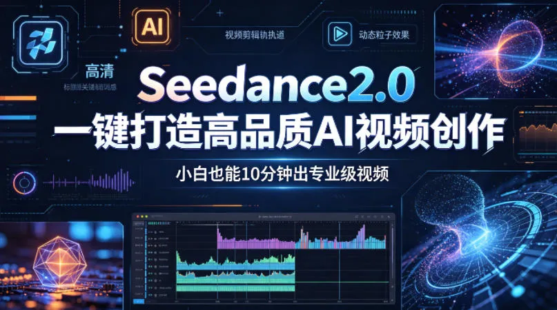 Seedance2.0一键打造高品质AI视频创作，小白也能10分钟出专业级视频-33资源网