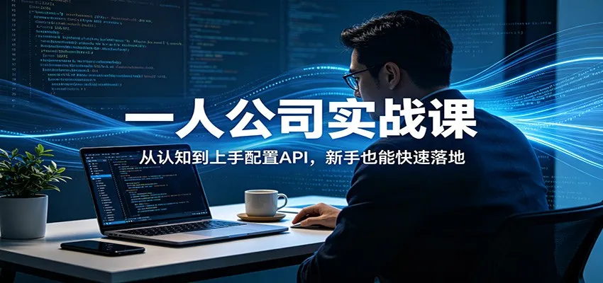 一人公司实战课：从认知到上手配置API，新手也能快速落地-33资源网