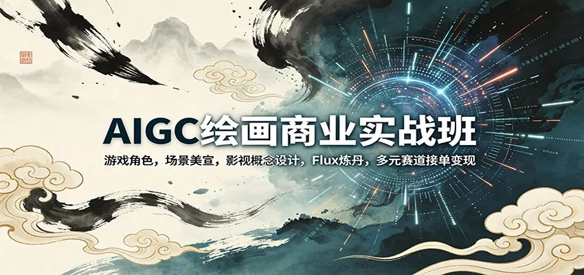 AIGC绘画商业实战班：游戏角色，场景美宣，影视概念设计，Flux炼丹，多元赛道接单变现-33资源网