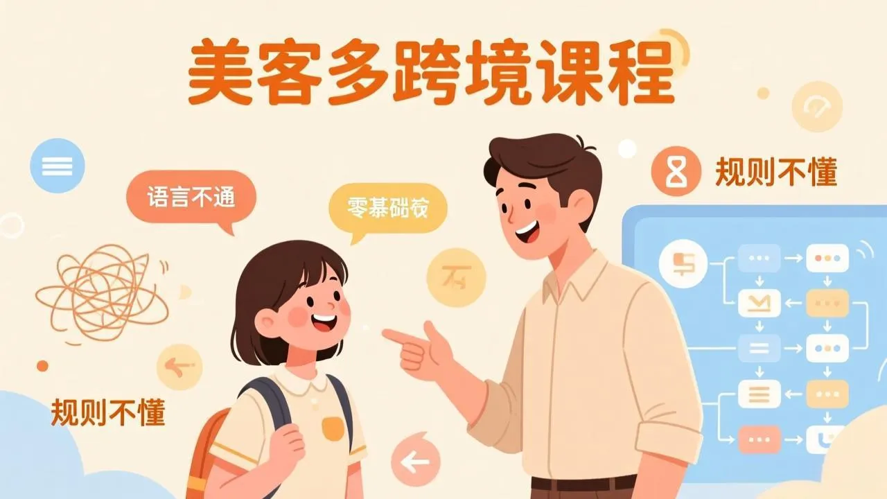 怕语言不通、怕不懂规则？零基础小白也能做的美客多跨境课，手把手带你美客多开店稳赚-33资源网