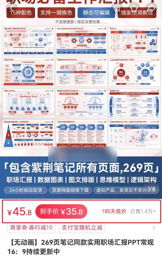 小红书虚拟项目特训班9.0，全面拥抱AI，批量产出原创PPT货源，单品/单店纯利润几万到几十W-33资源网