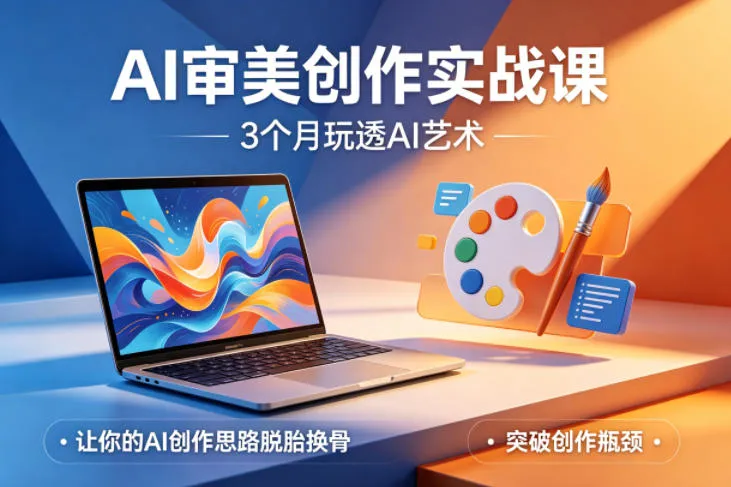 AI审美创作实战课，3个月玩透AI艺术，让你的AI创作思路脱胎换骨，突破创作瓶颈-33资源网