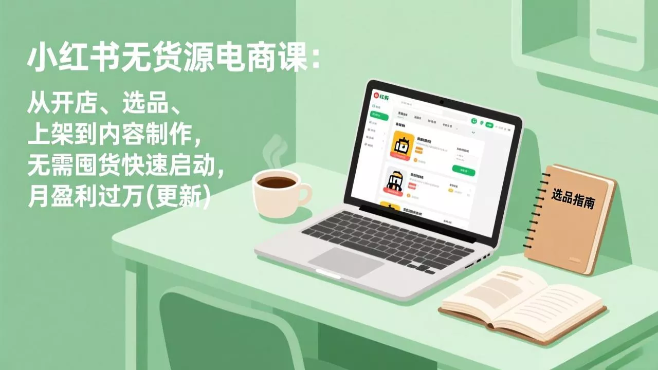小红书无货源电商课(7月更新-33资源网
