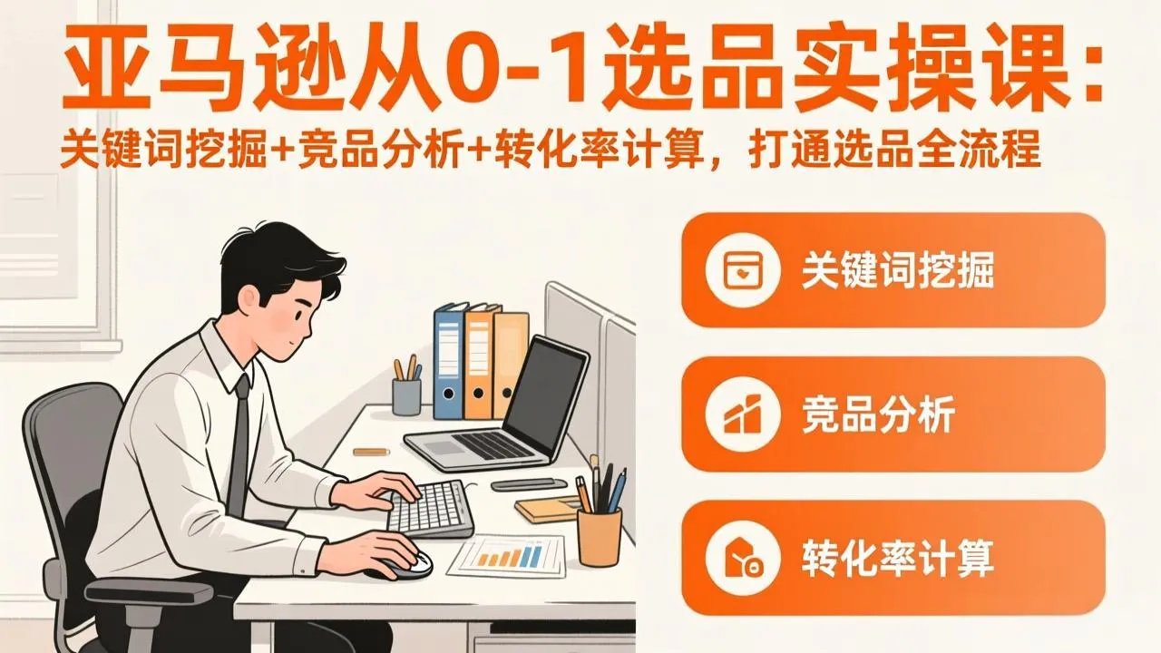 亚马逊从0-1选品实操课(更新3月-33资源网