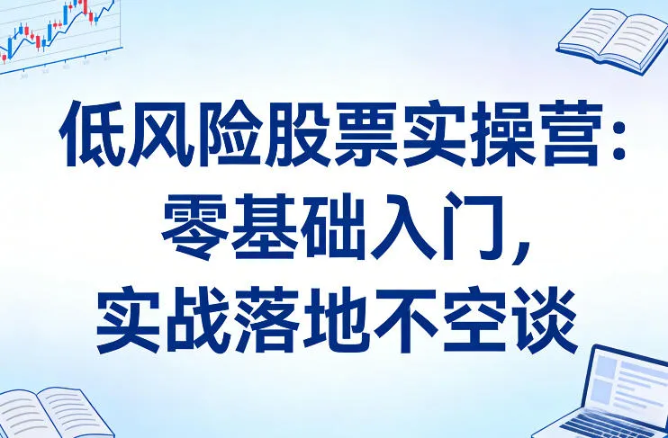 低风险股票实操营：零基础入门，实战落地不空谈-33资源网