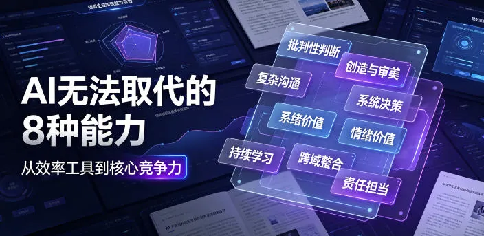 付费文章:AI无法取代的8种能力-33资源网