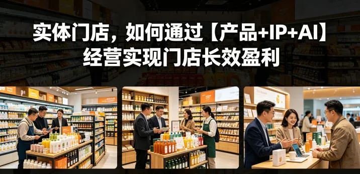 实体门店，如何通过【产品+IP+AI】经营实现门店长效盈利-33资源网