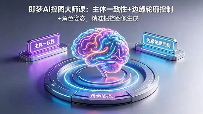 即梦AI控图大师课：主体一致性+边缘轮廓控制+角色姿态，精准把控图像生成-33资源网