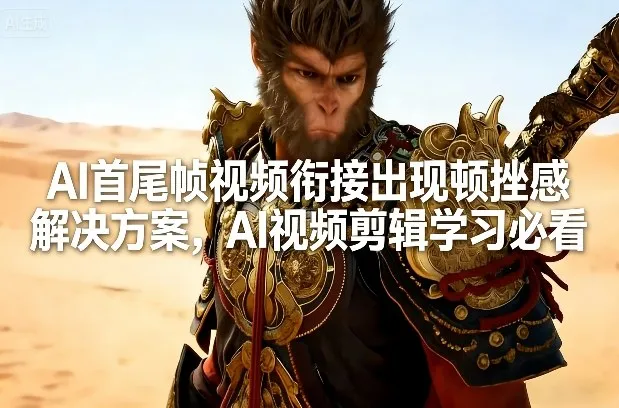AI首尾帧视频衔接出现顿挫感解决方案，AI视频剪辑学习必看-33资源网