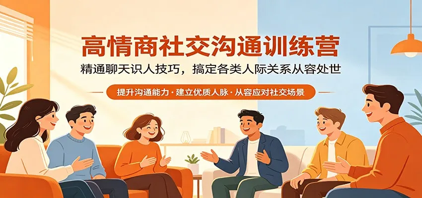 高情商社交沟通训练营：精通聊天识人技巧，搞定各类人际关系从容处世-33资源网