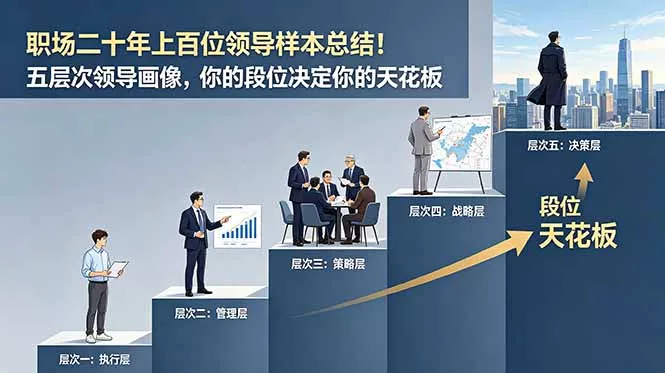 付费文章:职场二十年上百位领导样本总结!五层次领导画像,你的段位决定你的天花板-33资源网