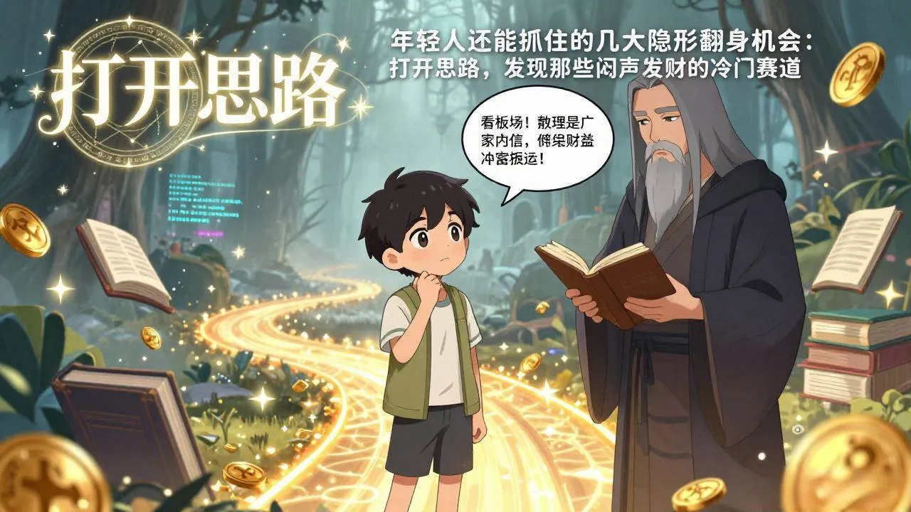 （17471期）付费文1+2：年轻人还能抓住的几大隐形翻身机会：打开思路，发现那些闷声发财的冷门赛道-33资源网
