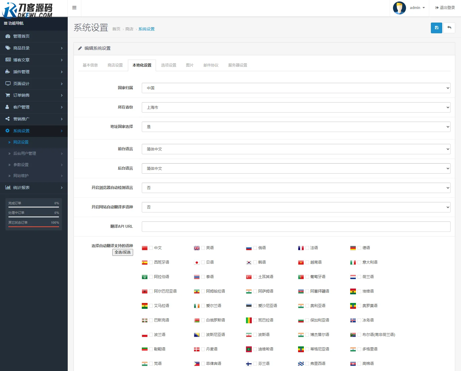 最新多语言跨境商城系统源码 跨境电商系统 全开源-33资源网