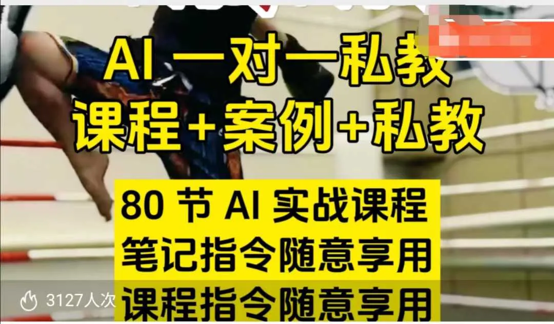AI指令实战课，课程+案例，80节AI实战课程，笔记指令随意享用，课程指令随意享用(更新26年3月)-33资源网