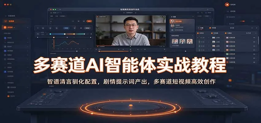 多赛道AI智能体实战教程:智谱清言驯化配置,剧情提示词产出,多赛道短视频高效创作 多赛道AI智能体实战教程:智谱清言驯化配置,剧情提示词产出,多赛道短视频高效创作