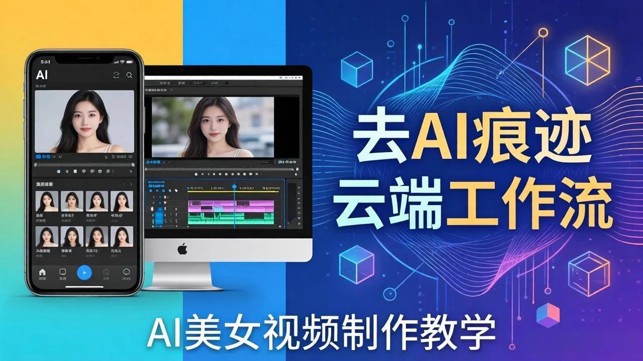 （17928期）AI美女视频制作教学：去AI痕迹，云端工作流出图，手机电脑均可，不需要配置-33资源网