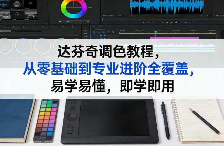 达芬奇调色教程，从零基础到专业进阶全覆盖，易学易懂，即学即用-33资源网