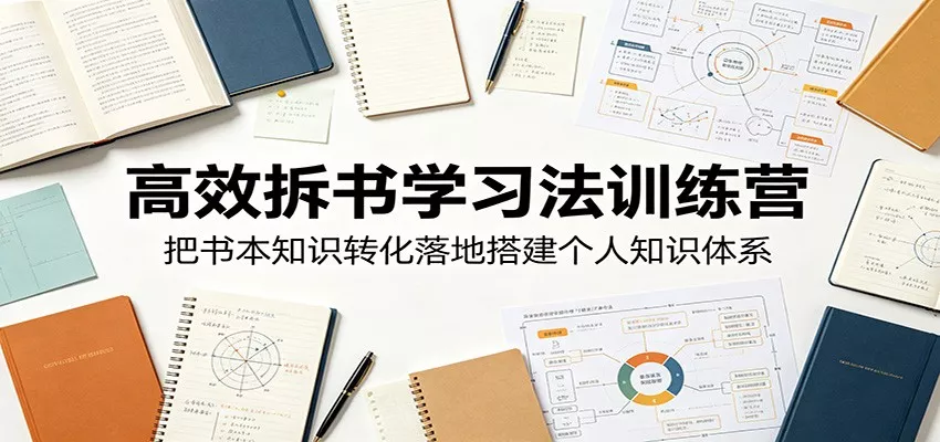 高效拆书学习法训练营，把书本知识转化落地搭建个人知识体系-33资源网