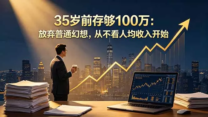 35岁前存够100万：放弃普通幻想，从不看人均收入开始-33资源网