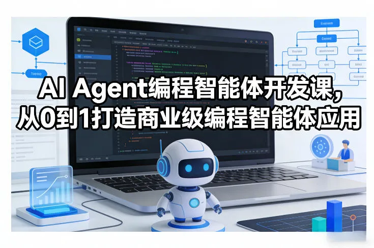 AI Agent编程智能体开发课，从0到1打造商业级编程智能体应用-33资源网