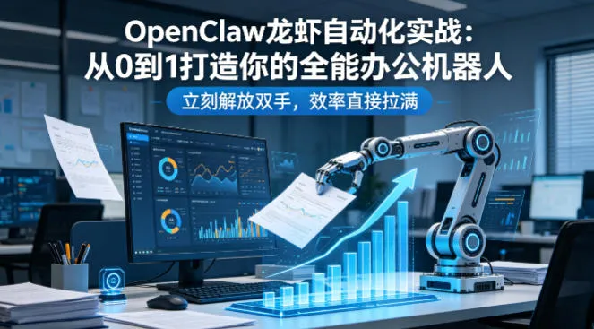 OpenClaw龙虾自动化实战：从0到1打造你的全能办公机器人，立刻解放双手，效率直接拉满-33资源网
